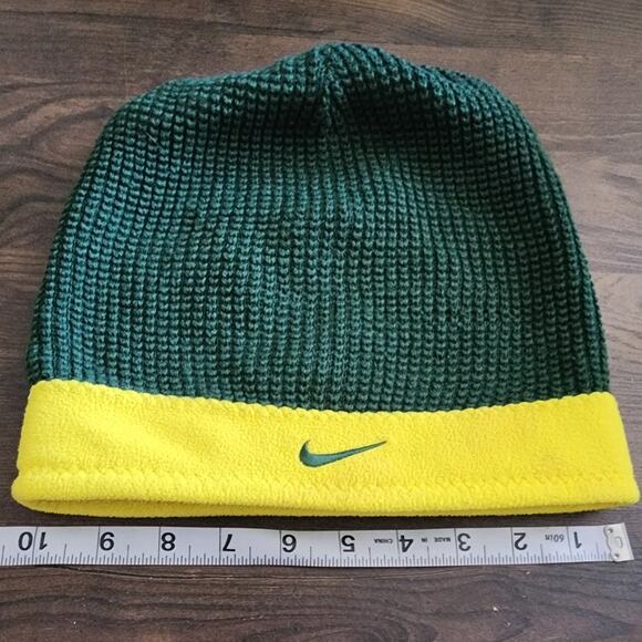 Nike Reversible Fleece Knit Cuffed Oregon Duck Beanie - Picture 5 of 6